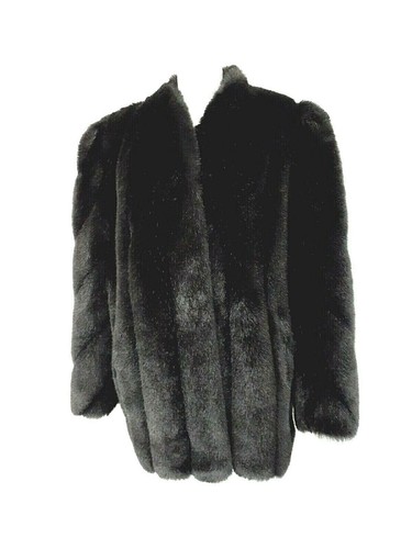 Genelle Womens Coat Demi Buff Faux Fur 