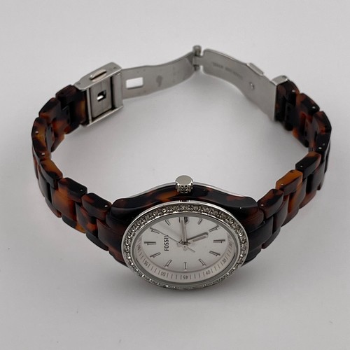 Fossil Stella Watch ES-2680 Womens Mini Petite Wrist 30mm Case Date Quartz - Picture 2 of 13
