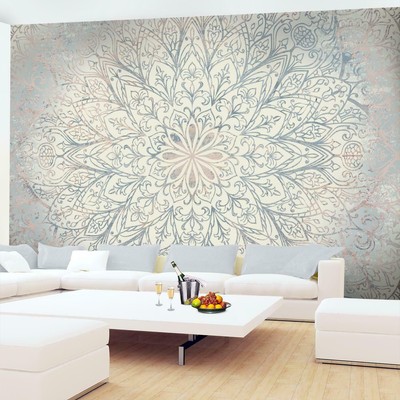 Fototapeten Tapete Fototapete Vlies Mandala Wandbilder XXL 3D Effekt Wohnzimmer