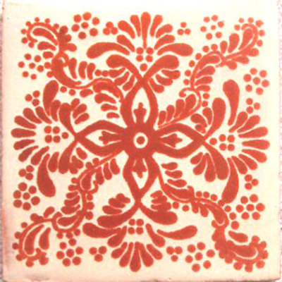 #C059) Mexican Tile sample 4x4 inch, we combine shipping GET  WHAT YOU NEED !!