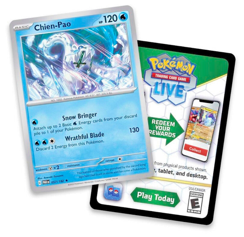 Chien-Pao 057/182 Cosmos Holo - Exclusivo Colección Knockout 2025 - Juego de cartas coleccionables Pokémon - Imagen 2 de 2