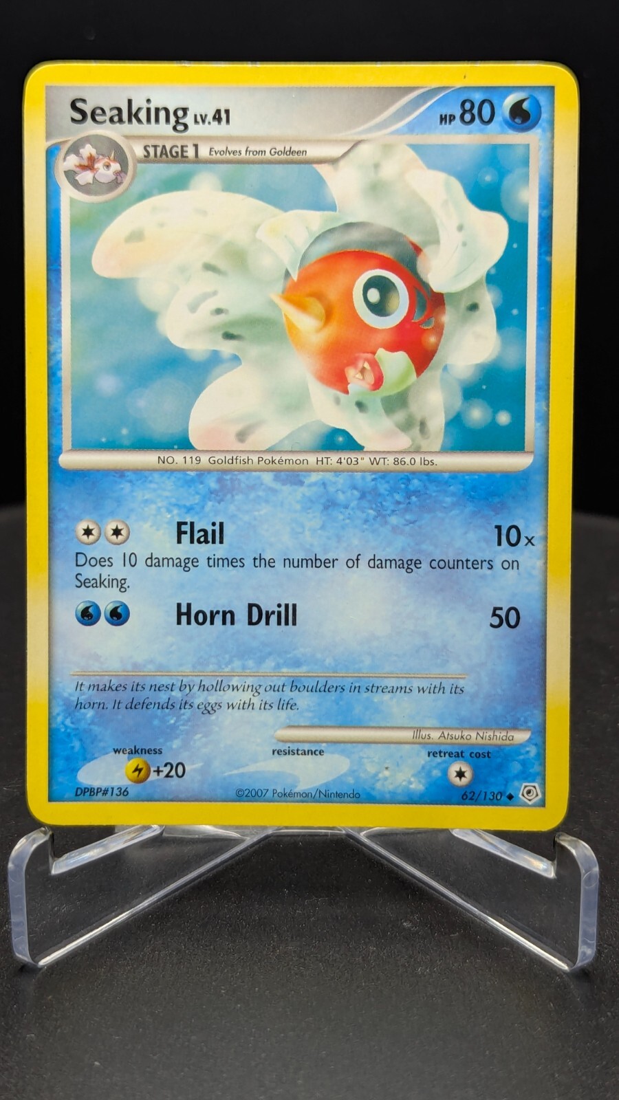 Seaking - 62/130 - Pokemon Diamond and Pearl LP 2007