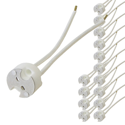 15 Fassungen G4 GX5,3 Sockel Halogen LED Strahler MR16 12V Fassung Lampenfassung