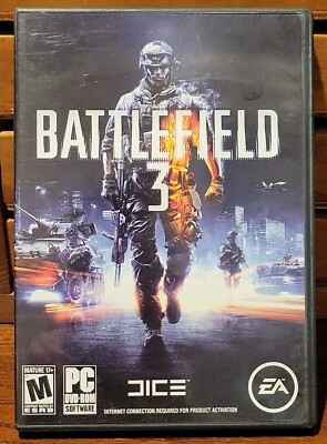 Battlefield 3 PC DVD-ROM (2011) EA Games DISC 1 ONLY PLUS CASE & INSERTS