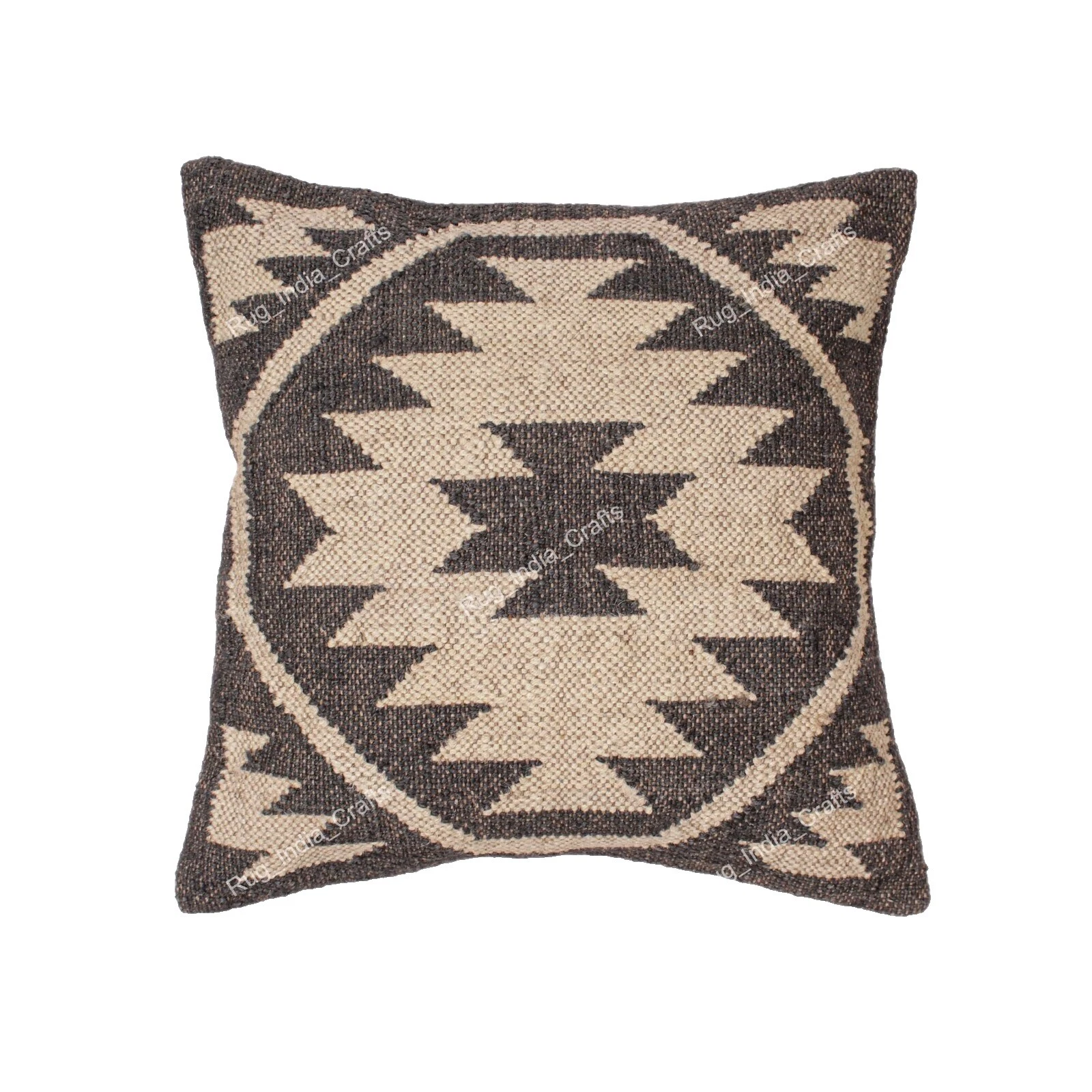 Jute Abstract Pillows Guestroom