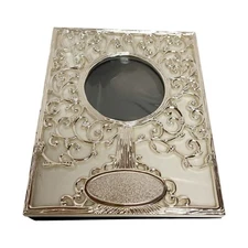 Things Remembered Picture Photo Album Family Tree  (4x6) & (8x11)Photos Silver