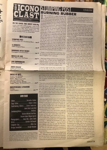 The Iconoclast Hotrod from Hell. Hotrod & music magazine Summer 1998 Glamour, - Picture 2 of 2