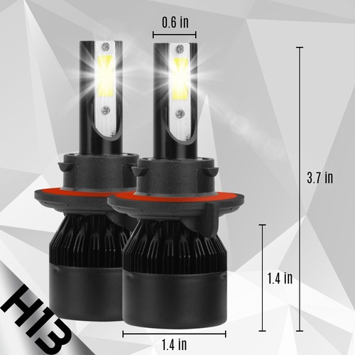 XENTEC LED HID Headlight Conversion kit H13 9008 6000K 2006-2011 Chevrolet HHR - Bild 7 von 12