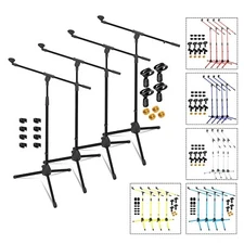 5Core Tripod Mic Stand 4Pcs Adjustable Holder Floor Microphone Boom Arm