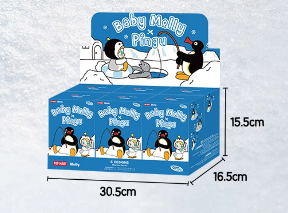 POPMART Baby Molly × PINGU Happy Fishing Series Vinyl Plush