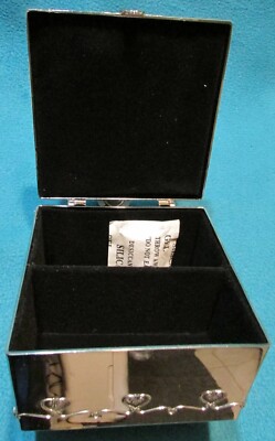 Things Remembered Silver Angel Jewelry/Trinket Box with Swarovski Crystals