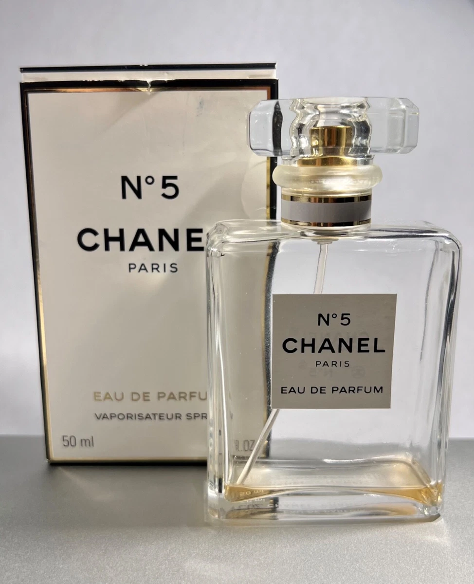 Chanel No 5 Paris Eau De Parfum EDP Spray 1.7oz 50 mL approx. 2% full w/box