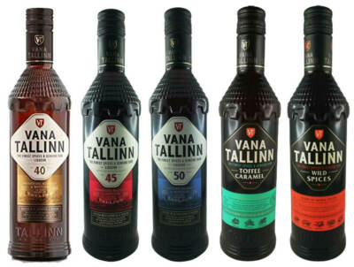 Vana Tallinn Rum Likör 5er Set 35% & 40% & 45% & 50% Vol. Estland Spirituose