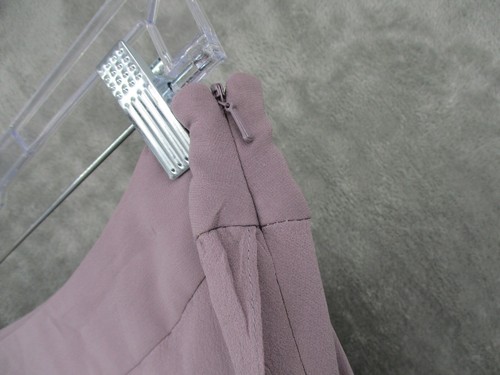 Carmen Mark Valvo Skirt 10 Silk A Line Midi Chiffon Tiered Lined Lavender Fairy - Picture 5 of 12