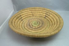 Native American Weave Tray Bowl. Very Nice Design. Approx 2.5" T & 11" D