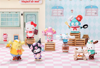 TOPTOY サンリオ フィギュア ローラースケートレストラン　6体セット 💡 TOP TOY x Sanrio Characters Roller Skating Restaurant One
