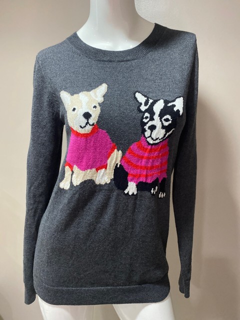j crew dog sweater