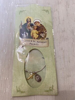 St Jude And St Anthony Pray For Us Bracelet