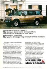 1990 MITSUBISHI MONTERO LS—ORIGINAL MAGAZINE ADVERTISEMENT—VINTAGE '90 PRINT AD