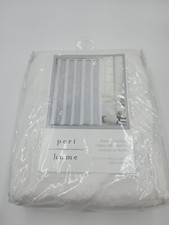 Peri Home Lattice Shower Curtain 72" x 72" White