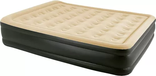 Inflatable Double High Raised Air Bed Mattress Airbed W Built-in Electric Pump
