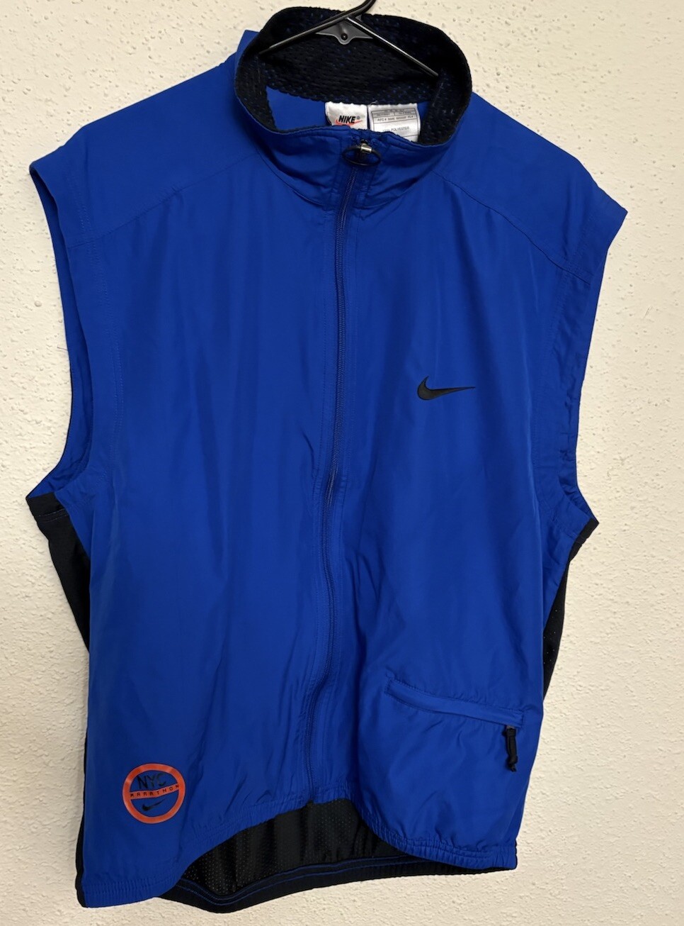 Vintage 90s Nike Running Vest Size L RARE NYC Marathon
