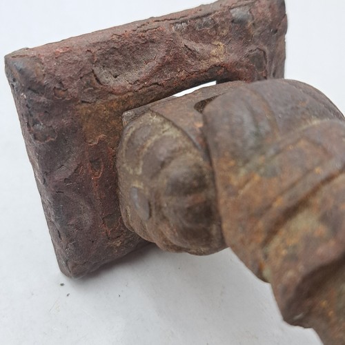 Antique Victorian Cast Iron Hand Door Knocker Door Hardware - 第 7/15 張圖片