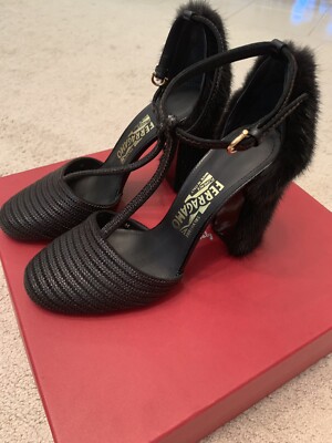 フェラガもFerragamo Fiocco Heels｜24.5｜黒 フェラガもFerragamo Fiocco Heels｜24.5｜黒