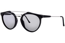 RetroSuperFuture Giaguaro 885/L W11 Sunglasses Black/Silver/Grey Oval Shape 53mm