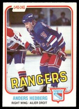 1981-82 O-Pee-Chee Vintage OPC Set Break Anders Hedberg New York Rangers #225