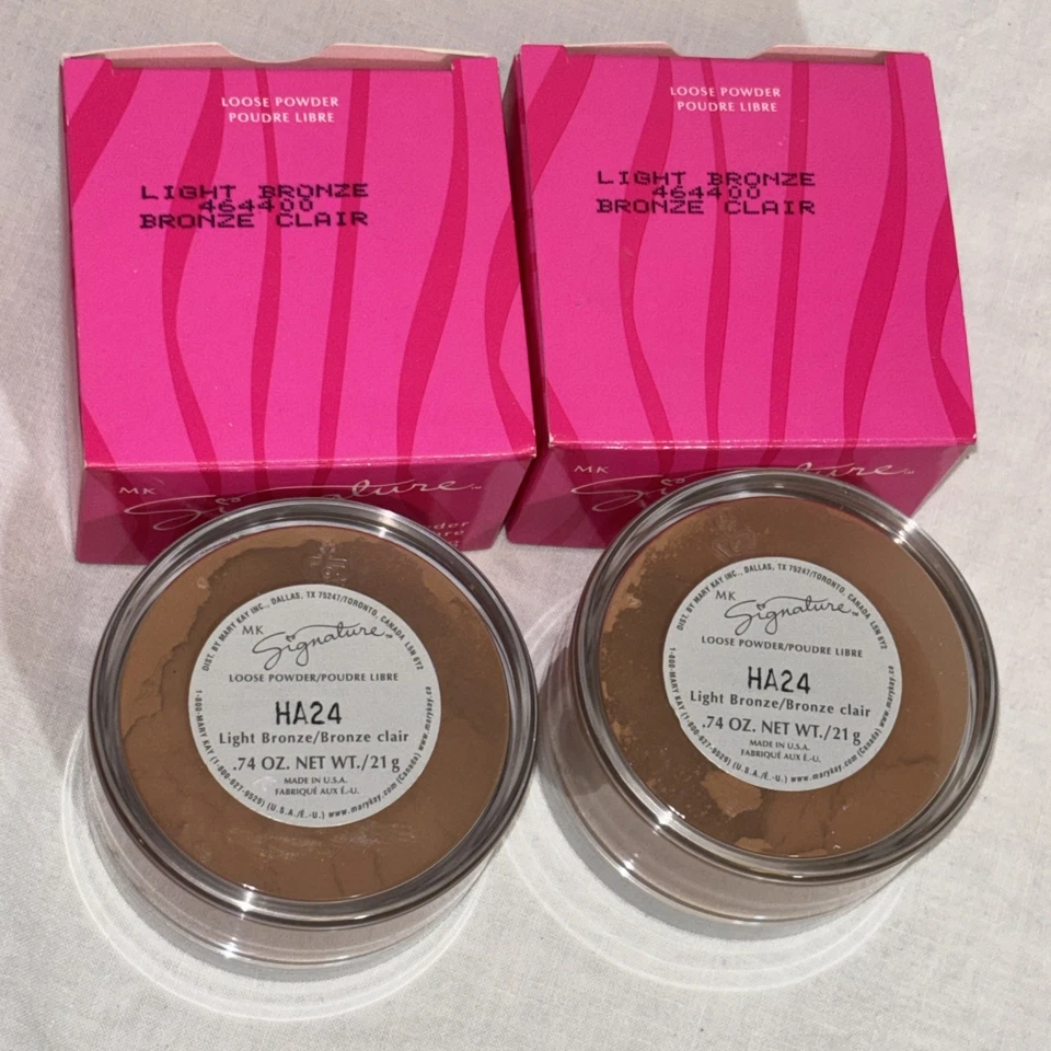 Lot Of2 MaryKay Signature Loose Powder~LIGHT BRONZE #464400 .74oz NEW Old Stock - Image 2 of 2
