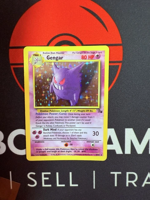 Gengar Holo Fossil 1999 Pokemon #62