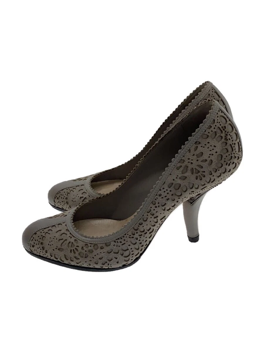 Escarpins Christian Dior 35,5 chaussures habillées cuir gris occasion