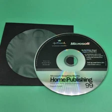 Microsoft Graphics Studio Home Publishing 99 Disc 3 PC CD-ROM Hallmark Tested