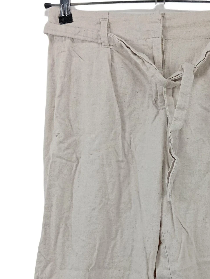 ESPRIT Pantalon en lin Dames Pantalon T EU 36 gris clair style décontracté - Photo 3/4