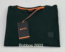 Boss Men's Crewneck Short Sleeve Tee, Green, Size S