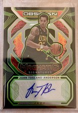 2022-23 Obsidian Magmatic Signature Juan Toscano-Anderson #MS-JTA Etch Green /25