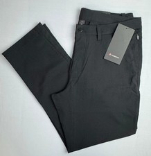 lululemon ABC Classic-Fit Trouser 30L Smooth Twill, Black. Size 32. NWT