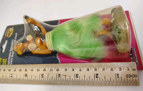 VTG Cobbs Dancing Hula Girl Doll Bobble Car Dashboard Wiggly Wobbly Spring NOS - Picture 9 of 13