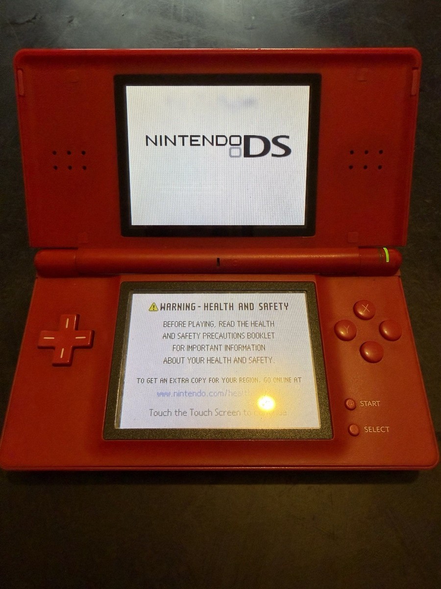 Nintendo DS Lite Super Mario Bros. Limited Edition Red Handheld