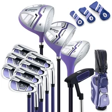 Women’s Complete Golf Club Set Golf Club Package Set w/ Rain Hood, Right Hand