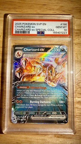 PSA 10 2025 POKEMON SVP SPECIAL COLLECTION PROMO #196 CHARIZARD EX