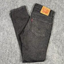 Levi s 510 Jeans Mens 30x32 Fit 30x30 Black Slim Fit Dark Wash Stretch Denim
