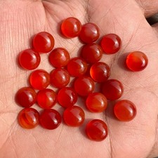 Natural Carnelian Round 4x4 mm to 20x20 mm Cabochon Loose Gemstone Lot