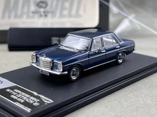  Maxwell 1:64 Blue W114 200 Strich 8 Classic Sedan Model Diecast Metal Car 
