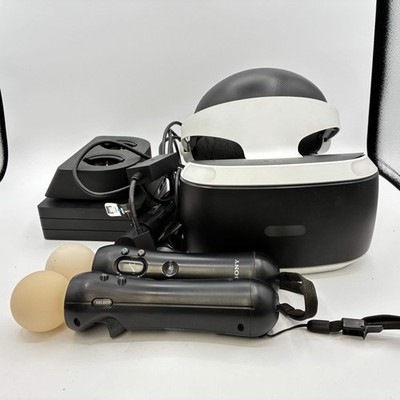 Sony VR CUH-ZVR2 Black Virtual Reality Headset with Controllers