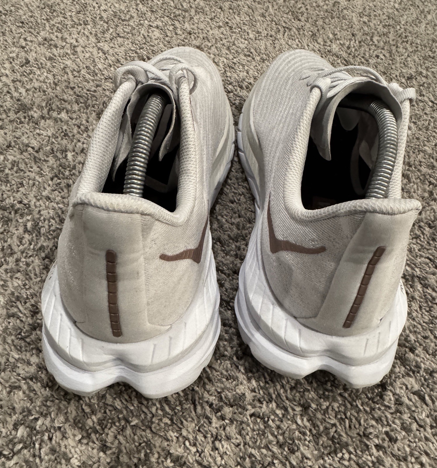 Hoka Mach 5 Men's Running Shoes White/Copper, Size 12 D thumbnail 4