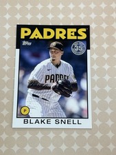 2021 Topps Update Blake Snell 1986 35th Anniversary #86B-40 San Diego Padres (E)