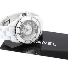 Chanel J12 Mirror H4861 33mm Ceramic White Dial Quartz Watch #C5501