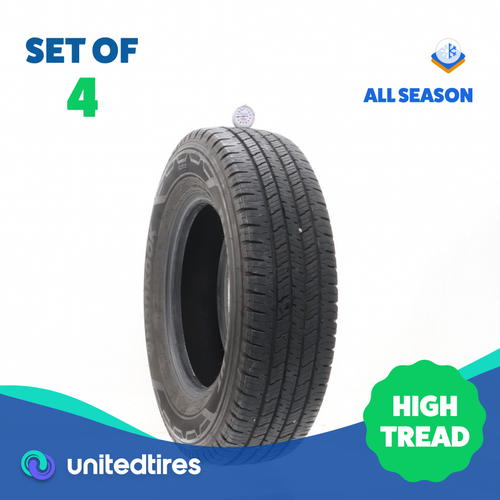 Set of (4) Used LT 225/75R16 Hankook Dynapro HT 115/112S - 10-11.5/32